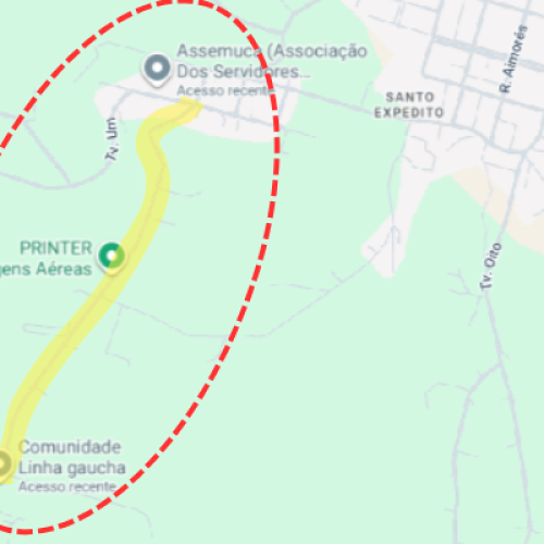 Interdição da Estrada da Linha Gaúcha em Capanema para asfaltamento