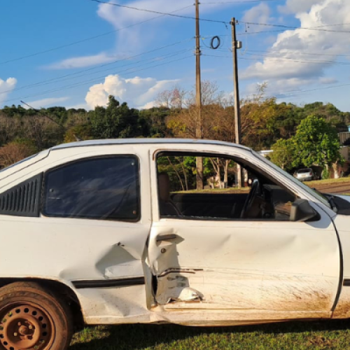 Motorista embriagado provoca acidente em Realeza e é preso pela Polícia Rodoviária Estadual