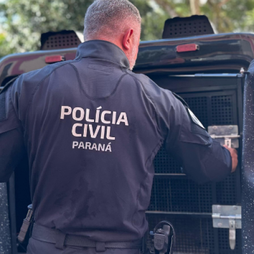 Polícia Civil de Capitão Leônidas Marques que prendeu autor do assalto Farmácia Maxideal.