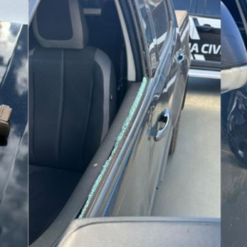 Polícia civil aprrende carro e arma de fogo usados em homicídio após discussão no trânsito na PR-483