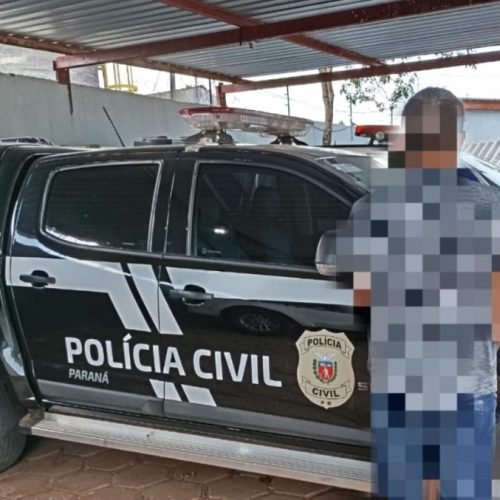 Preso em Quedas do Iguaçu condenado por estupro. Foto: Divulgação/PCPR