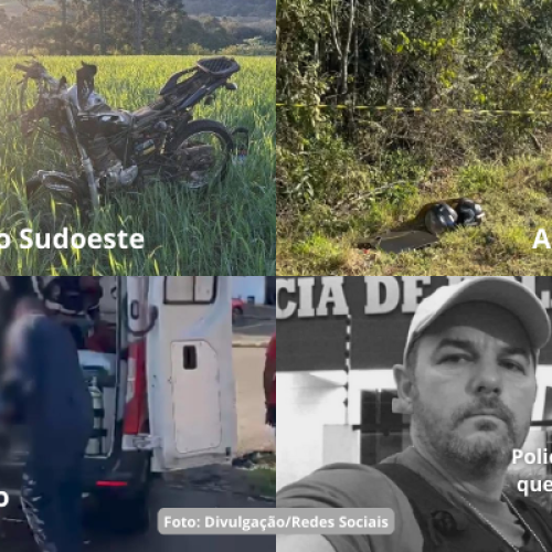 Quatro moradores do Sudoeste do PR morrem em acidentes no domingo (17)
