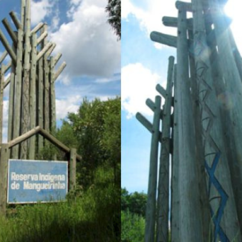 Área da Terra Indígena Mangueirinha com vegetação de Mata Atlântica
