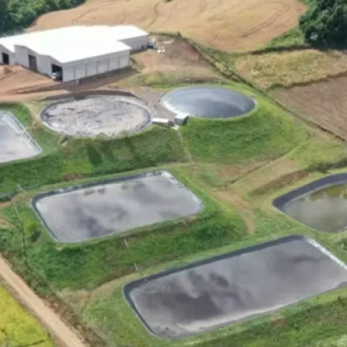 Usina da Coopenad que torna Salgado Filho agronegócio pioneiro no tratamento de dejetos.
