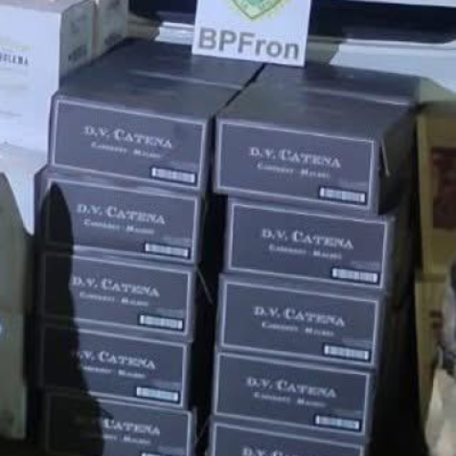 BPFRON apreende carro com vinho argentino em Realeza